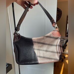 Dooney & Bourke chocolate Brown Leather Shoulder Bag